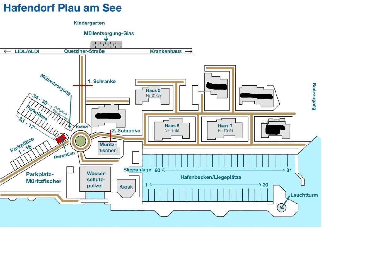 4 Zimmer Maisonette 3 Balkone Haus 6 A6 Nr 43 Plau am See Zewnętrze zdjęcie